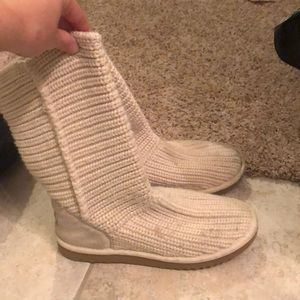 Cream UGG boots